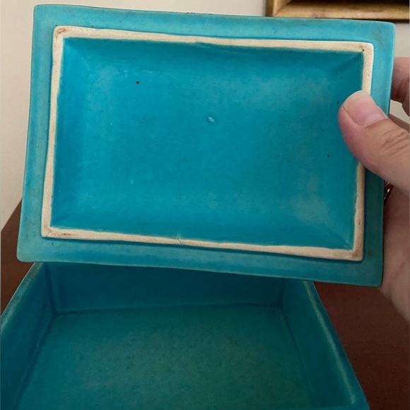 RARE Alvino Bagni for Raymor Bitossi Sea Garden Turquoise  Box Made in Italy - Picture 6 of 11